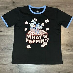 💚Disney Parks Disneyland Goofy What’s Poppin black T-shirt, Disneyland Cute Tee